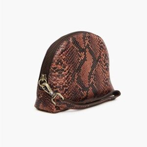 NWT Able Marisol Wristlet Wallet in Saddle Snake Leather